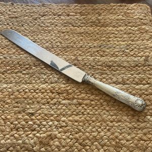 Antique Sterling Silver Sheffield Cake Knife